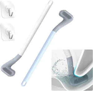 Long Handled Golf Toilet Brush,Flexible Silicone Toilet Bowl Cleaning Brush - Picture 1 of 7