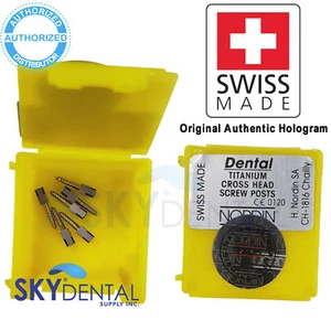 All Sizes Titanium Cross Head NORDIN Dental Screw Post Refill of Kit 6 posts - Picture 1 of 1