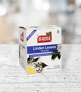 Badia Linden Leaves Soothing & Relaxing Tea~Caffeine-Free~10 Tea Bags - Picture 1 of 2