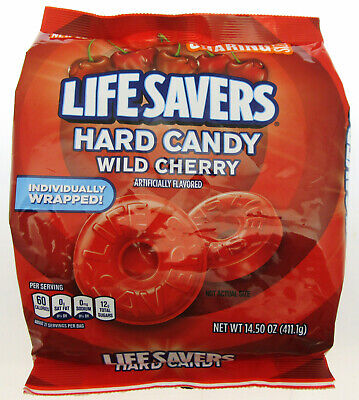 Lifesavers ~ Wild Cherry ~ Individually Wrapped Hard Candy ~ 14.5oz Bag  • 17.06€