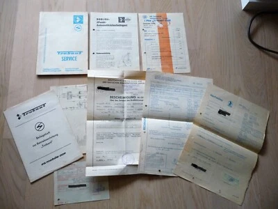 Trabant Serviceheft Betriebsanleitung Beilage Datenblätter Kaufvertrag Urkunden - Bild 1 von 4