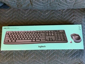 LOGITECH Full-Size Wireless Combo MK270 - Keyboard & Mouse - Picture 1 of 3