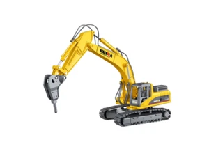 Huina Metal Rock Breaker Model 1:50 Alloy Engineering Construction Vehicle 1711 - Picture 1 of 8