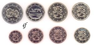 Finnland alle 8 Münzen 1 Cent - 2 Euro Kursmünzenset KMS alle Jahre wählen