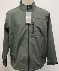 Free Country Men's Recycled Softshell Fleece Jacket in Olive Size XXXL (54-56) - Picture 1 of 5