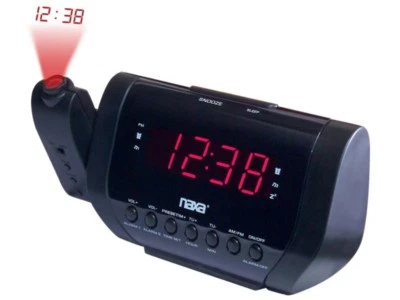 Naxa NRC-173 Projection Dual Alarm Clock AM/FM Radio