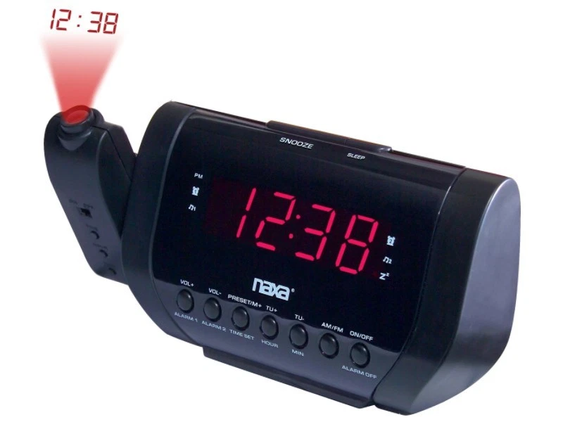 Naxa NRC-173 Projection Dual Alarm Clock AM/FM Radio - Image 1 of 1