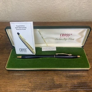 VINTAGE CROSS Ballpoint Pen w/ Hunter Green Case MADE IN USA - LAST ONE - Picture 1 of 24