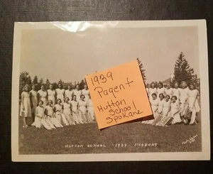Hutton School Pagent Spokane Wa 1939 foto original 7 1/4" x5" - Imagen 1 de 7