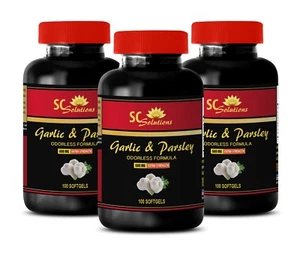 blood pressure vitamins women - GARLIC PARSLEY 600MG 3B - garlic capsules odorle - Picture 1 of 7