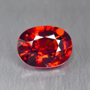 2.73Ct Oval, Pretty VVS_Clarity Natural Coke Red Spessartite Garnet - Picture 1 of 2