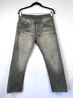 Tsubi - Size 30 - Men's "Worn Grey Dee Dee" Destressed Straight Leg Denim Jeans - image 1 of 4