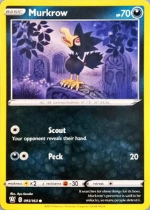 Murkrow Kampfstile Pokémon TCG 093/163 Regular Common ࿊ - Bild 1 von 2