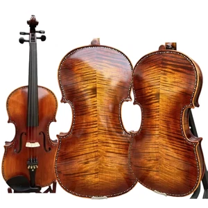 Professional SONG master 17" viola, Inlay Shell Purfling,Flamed maple back#15763 - Picture 1 of 15