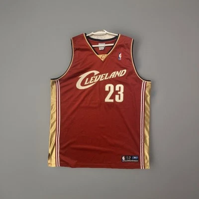 Authentic Reebok Cleveland Cavaliers Lebron James Jersey Size 52 - Image 1 of 4