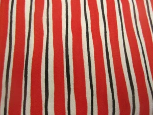 Buggy Brights by Kangaroo & Joey for Moda STripe Red White Black 1yd 21" x 42 - Picture 1 of 6