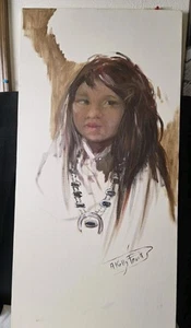A Kelly Pruitt Original Óleo Sobre Lienzo "Becoming" 18"×36" - Imagen 1 de 8