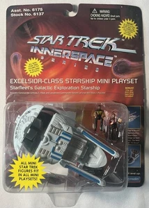 1995 Star Trek Innerspace Excelsior-Class Starship Mini Playset Playmates NIB - Picture 1 of 2