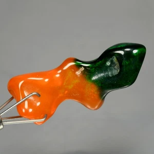 8.15 Ct IF Marvelous Fancy 26.1 x 10.2 MM 100% Natural Orange Green Fire Opal !! - Picture 1 of 5