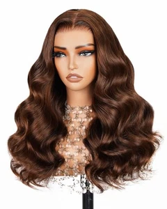 6x5 Ready to Go Glueless Wigs Human Hair 230% Density Lace Front Wigs 100% Hu... - Picture 1 of 6