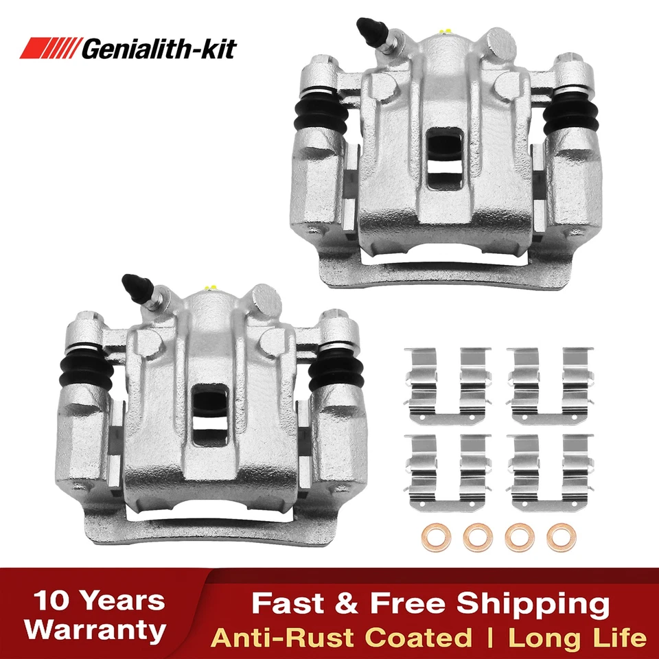 2x Rear Left & Right Brake Calipers for Kia Rio Rio5 Forte Forte5 Hyundai Accent - Изображение 1 из 4