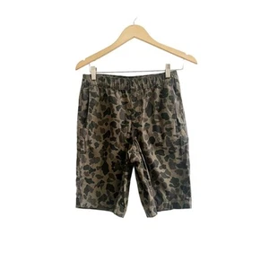 Carthartt Boy’s Camoflauge Shorts Size 16 Elastic Waist Pull On Green Brown - Picture 1 of 9