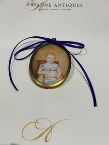 GEORGE III PORTRAIT MINIATUR, MOUNTSTUART ELPHINSTONE. - Bild 1 von 6