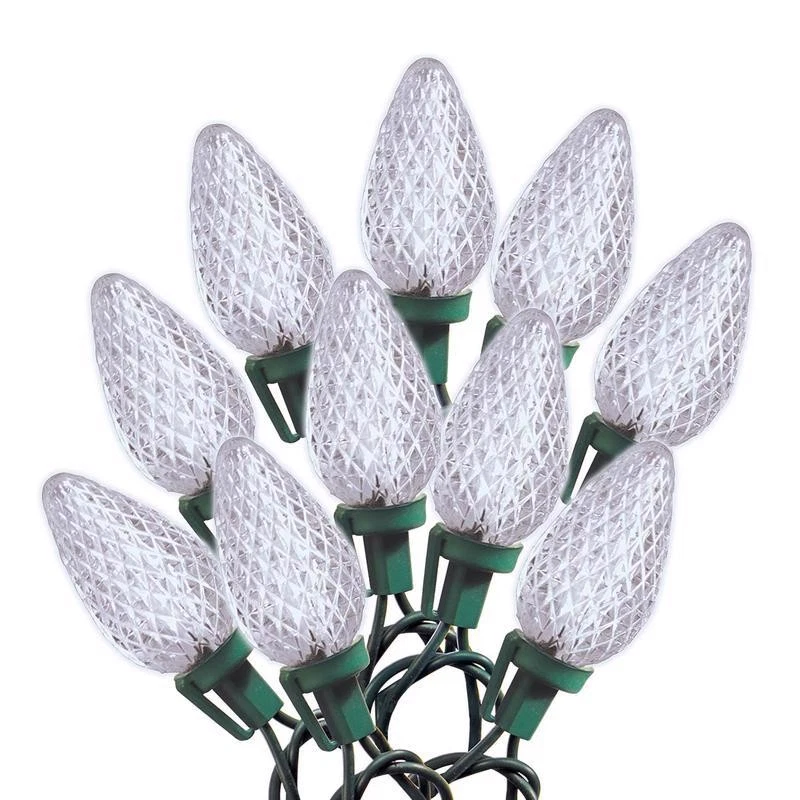 Luzes de Natal Celebrations Blue LED C9 branco frio 25 ct cordas 16 pés - Imagem 1 de 1