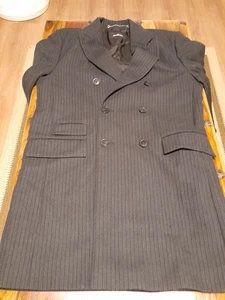 Strellson Men's Dark Grey 100% Wool Textured Coat Size 50 (M) - Picture 1 of 14