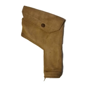 British Army WW2 1937 Pattern Webbing MECo 1943 Dated Pistol Holster 37 Pat - Foto 1 di 5
