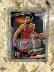 2024-25 Panini Prizm Black BEN SIMMONS #153 Auto Silver Prizm LA Clippers - Picture 1 of 2