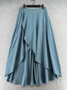 Halara Breezeful Skirt Womens Large Blue High Waisted Maxi Wrap Flowy Athletic - Picture 1 of 13