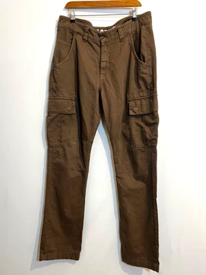 Alpha Industries AGENT Cargo Trousers Jeans W34" x L33" Khaki 100% Cotton - image 1 of 4