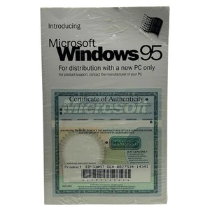 Microsoft Windows 95 for Distribution With A New PC CD-ROM Copy Brand New Sealed - Picture 1 of 2