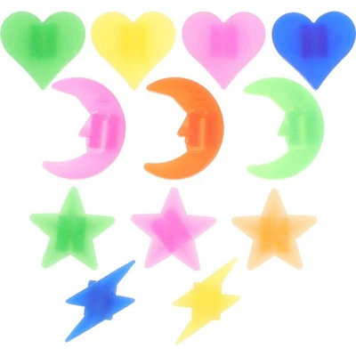 12 Pcs Assorted Color Bike Spoke Clips Plastic Beads Decoration for Kids Bikes - Image 1 of 4