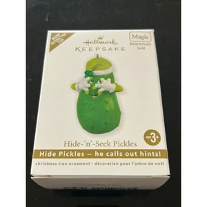 Hallmark keepsake Hide n seek pickle ornament-motion activated-NIB - Picture 1 of 3