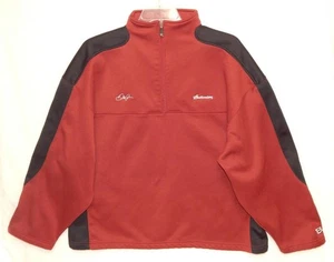 CHASE AUTHENTICS NASCAR Dale Earnhardt Jr #8 Burgundy 1/2 Zip Sweatshirt Sz 2XL - Picture 1 of 7