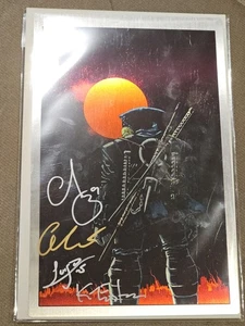 TMNT Last Ronin 11x17 Metall Kunstdruck 4x SIGNIERT Eastman Escorza Delgado mit Echtheitszertifikat - Bild 1 von 3