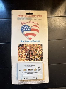 RARE Boy Scouts of America GIVE A LITTLE LOVE MUSIC CASSETTE SEALED ORIGINAL - Picture 1 of 6