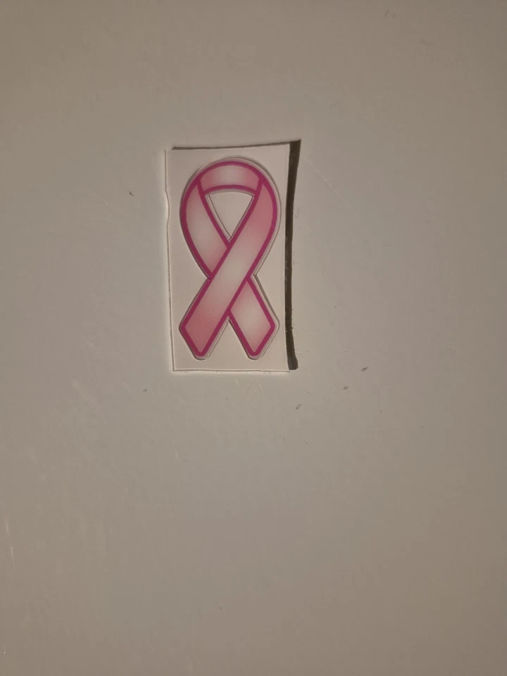Breast cancer ribbon football helmet decal quantity 1 - Image 1 of 1