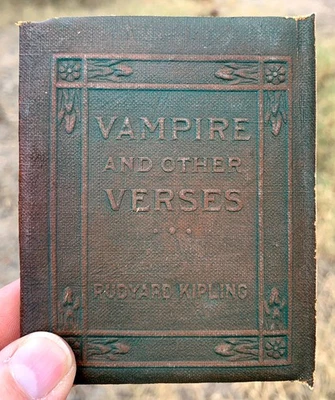 LITTLE LEATHER LIBRARY BOOK Kipling VAMPIRE AND OTHER VERSES Antique Literature - Image 1 of 4
