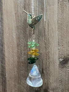 Hummingbird Metal Suncatcher 13" x 1.5" - Picture 1 of 5