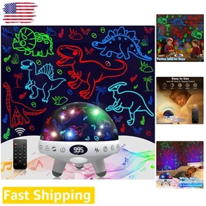 Dinosaur Night Light Projector - 29 Sounds - Remote Control - Baby Night Light - Picture 1 of 9
