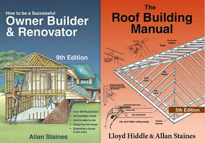 Successful Owner Builder Renovator Roof Building Manual Allan Staines Books x2 - Picture 1 of 9