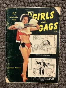 TV Girls & Gags Magazine January 1956 Barbara Osterman / Vintage Erotica - Picture 1 of 5
