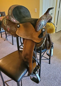 Silver Royal Delilah Barrel Saddle 15" - Picture 1 of 20