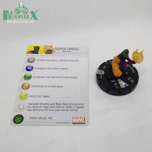 Heroclix Guardianes Galácticos Set Super Skrull #208 Gravity Feed Figura con tarjeta! - Imagen 1 de 1