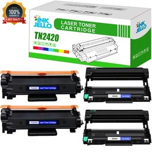 LOT TN2420 TONER Or DR2400 DRUM FIT FOR Brother HL-L2370DN MFC-L2710DW PREMIUM - Picture 1 of 13