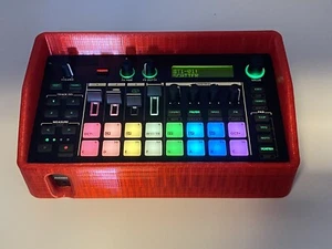 Case For Roland MC-101.  3D Printed Rubber Protective Case. Red - Picture 1 of 12