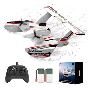 RC Amphibienflugzeug Wasser Land Luft 3-Kanal 2 Batterien 24+ Min Flugzeit - Bild 1 von 9